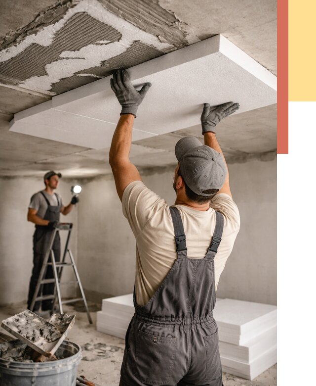 Утепление потолка пенопластом в Медногорске от 4577 руб/м2 — недорого и быстро | ОТДЕЛОЧНИК-Мдн